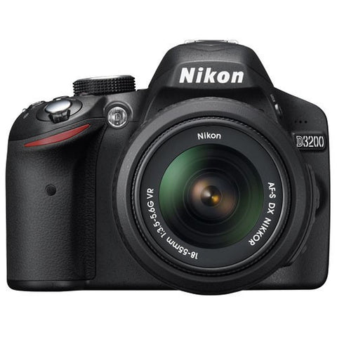 Nikon D3200 DSLR Camera with 18-55 mm VR Lens, Black