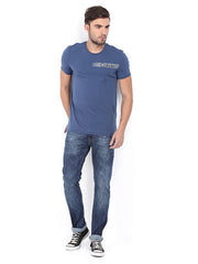 POE Men Blue Die Hard Slim Fit Jeans