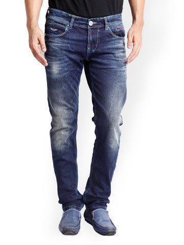 Rookies Men Dark Blue Slim Fit Jeans
