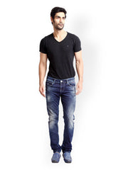 Rookies Men Dark Blue Slim Fit Jeans