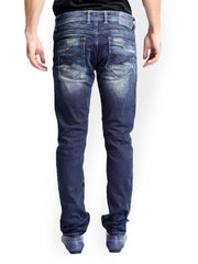 Rookies Men Dark Blue Slim Fit Jeans