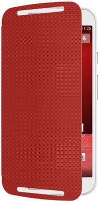 Moto Flip Cover for Moto G (2nd Gen) (Cherry)
