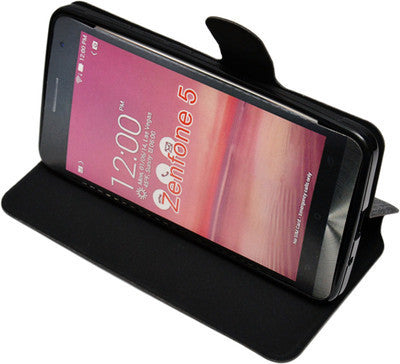 nCase Flip Cover for Asus Zenfone 5 A501CG (Black)