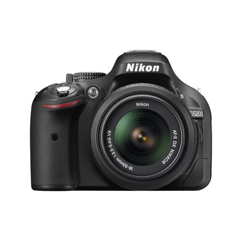 Nikon D5200 DSLR Camera with AF-S 18-55 mm VR Kit Lens, Black