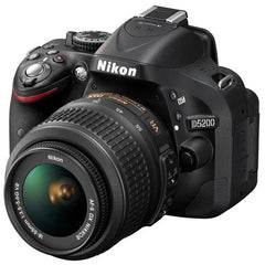 Nikon D5200 DSLR Camera with AF-S 18-55 mm VR Kit Lens, Black
