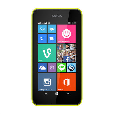 Nokia Lumia 530 Dual Sim (Bright Yellow)